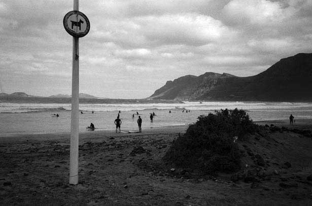 La caleta de famara: strand