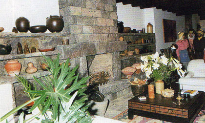 Lanzarote: Casa-Museo de Cesar Manrique Haria: la grande cheminée