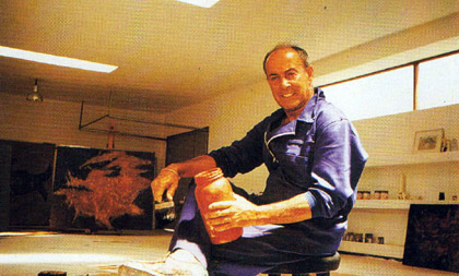 Lanzarote: Casa-Museo de Cesar Manrique Haria: Cesar travaillant