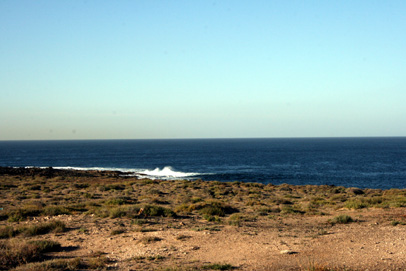 La vista desde la terraza oeste