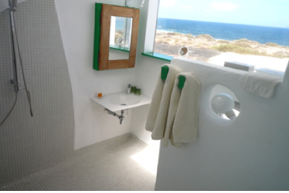 Lanzarote, Casa Dominique: Estilo de cuarto de baño