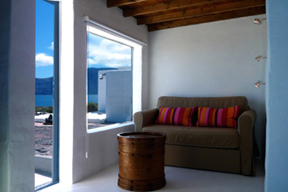 Lanzarote, Casa Dominique: il piccolo salone d