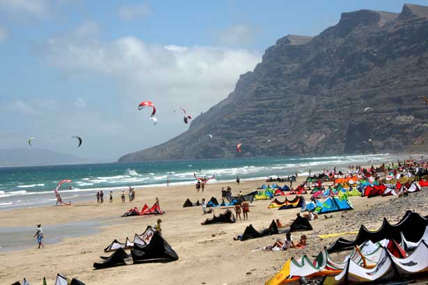 Kitesurf on Famara Beach